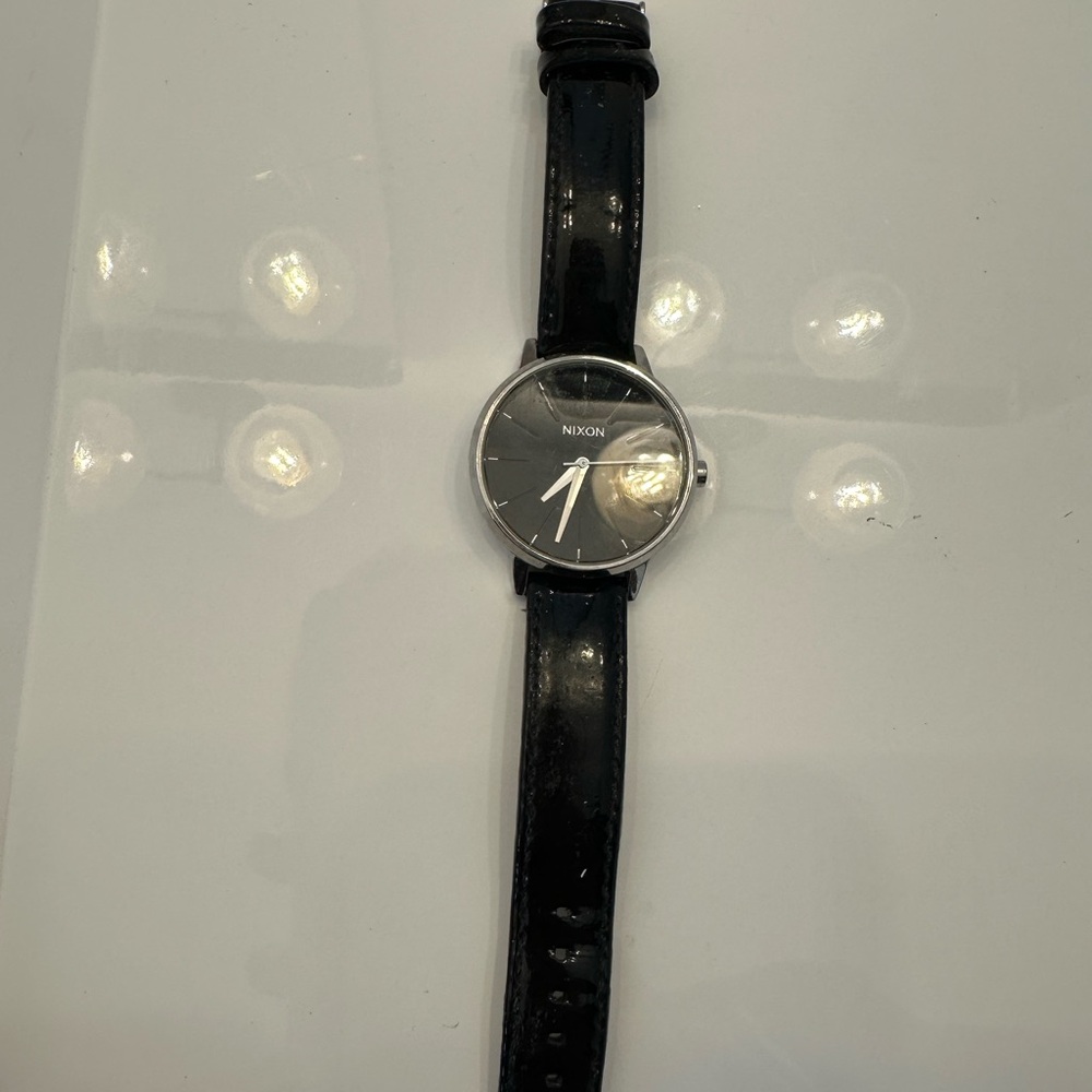Nixon Silver and Black Watch